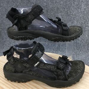 Teva Sandals Mens 10 Terra Fi 6783 Hiking Strap Buckle Black Nylon Hook & Loop