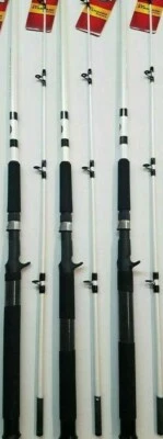LOT 3 ZEBCO AUTHENTIC SERIES 6'6" 2-PIECE MEDIUM HEAVY CASTING NEW RODS CATFISH! - Image 1 of 4