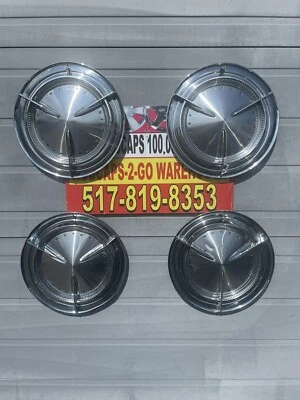 Pontiac Catalina Bonniville Safari 1960 tapacubos giratorios 4 bonito convertible OEM Foto 1 de 4