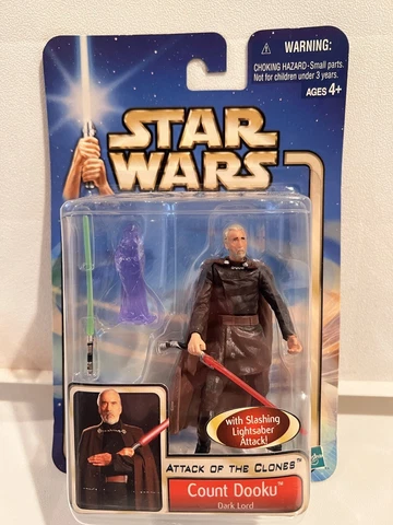 Count Dooku Star Wars Attack of the Clones Hasbro w/ Emperor Palpatine hologram Cover
