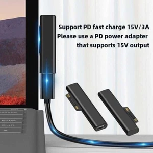 Type-C Female PD Converter for Surface Pro 3 4 5 6GB Surface Book USB C Adapter - Photo 1 sur 9