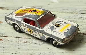 Lesney Matchbox (1979) White Mustang No. 8 Made in England. Steering Works - Picture 1 of 5