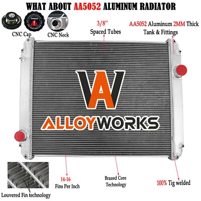 3Row Radiator Fit Freightliner FL50 FL60 FL70 FL80 FL90 Truck BHTB7596 BHTB7597 Foto 1 de 4