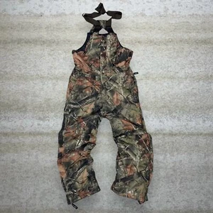 Vintage Trail Crest Hunting Camo Overalls Baggy Wide Leg Youth XL Insulated 90s - Picture 1 of 4