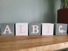  Personalised baby blocks,new baby gift,baby name blocks, nursery 