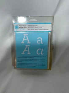 MARTHA STEWART Crafts TYPEWRITER ALPHABET NUMBER Paper Stencil 48 piece Set - Picture 1 of 2