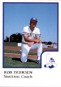 1986 Stockton Ports ProCards #5 Rob Derksen Hales Corners Wisconsin WI Card