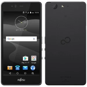 FUJITSU ARROWS M04 PREMIUM VER METAL FRAME TOUGH ANDROID PHONE UNLOCKED BLACK - Picture 1 of 9
