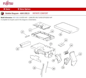 FUJITSU K9709680681 aka 9709680681 INVERTER CONTROL 12RLS3 K10CT-1404HUE-C1-SV - Picture 1 of 3