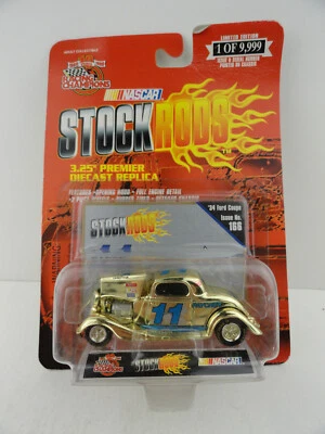Racing Champions 1999 varillas de stock cromo dorado 1/64 #166 34 Ford cupé #11 Paychex Foto 1 de 4