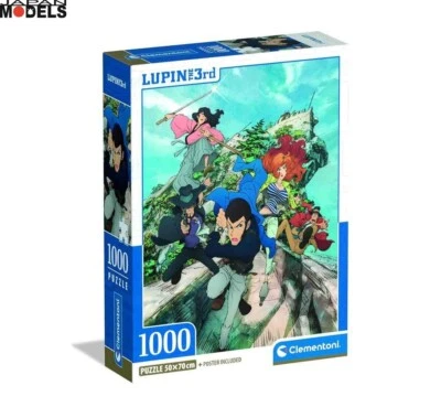 LUPIN THE 3RD The Italian Adventure Puzzle 50Cm x 70Cm 1000 Pezzi Clementoni - Immagine 1 di 4