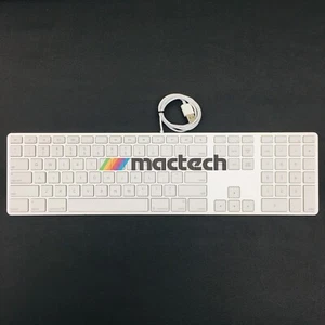 Apple MB110LL/B Wired Keyboard - Silver/White - Picture 1 of 6