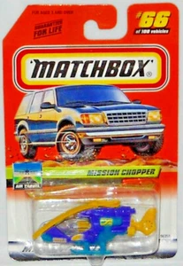 MATCHBOX TREASURE HUNT MB 2000 LOGO MISSION CHOPPER #66 - Picture 1 of 2