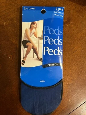 2 pares de fundas de puntera de nailon marca PEDS con cojín talla 5-10 Foto 1 de 2