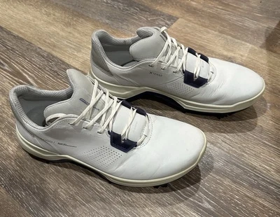 Zapatos de golf Ecco Biom G5 para hombre EU 42 US 8-8.5 blancos impermeables Gore-Tex Spikes Foto 1 de 4