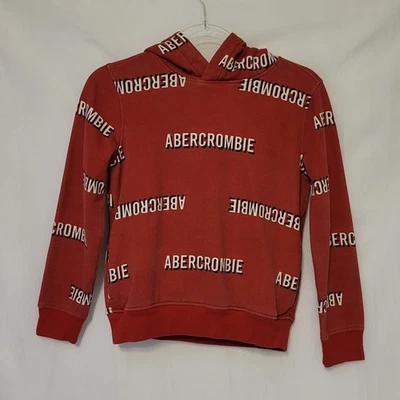 Sudadera con Capucha Abercrombie Niños Logo Rojo Desteñido Lavado Niños 10 Foto 1 de 4