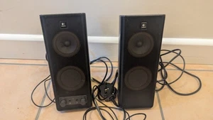 Logitech S0264B Channel Stereo Speakers Pair - Black - Afbeelding 1 van 6