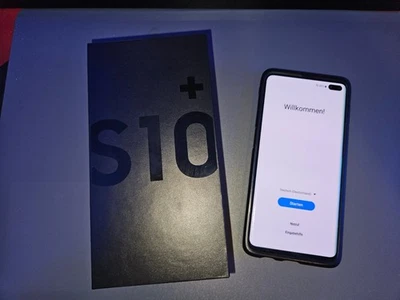 Samsung Galaxy S10+ SM-G975FCKDDBT - 128GB - Ceramic Black +  Spigen-Case - Bild 1 von 4
