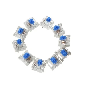 10Pcs 3 Pin Mechanical Keyboard Switch Blue Replacement For Cherry MX - Picture 1 of 8