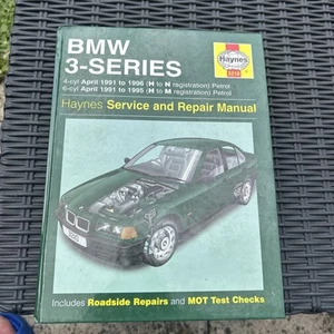 Haynes - BMW 3-Series / 4-Cyl & 6-Cyl / 1991 to 1996 / Service & Repair Manual - Picture 1 of 4