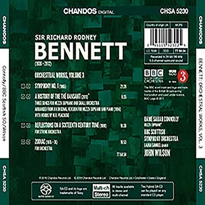 Sir Richard Rodney Bennett: Symphony No. 1/... - Volume 3 [SACD] Foto 1 de 2