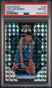 Panini Mosaic Chet Holmgren 2022 #236 (mosaico) RC PSA 10 - Imagen 1 de 2