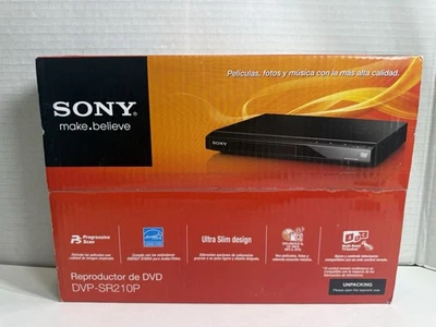 Sony Progressive Scan CD and DVD Player Black | DVP-SR210P Brand New - Image 1 of 4
