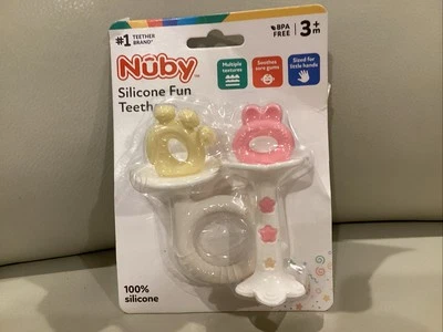 Nuby Silicone Baby/Infants Teething Toy Soft Multi Textured Teether - Image 1 of 2