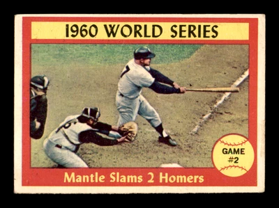 1961 Topps #307 1960 Serie Mundial (bajo grado) centrado ~ GFCC Foto 1 de 3