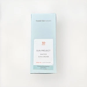 THANK YOU FARMER Sun Project  SPF50 Water Sun Cream 1.7oz/50ml NEW IN BOX - Picture 1 of 3