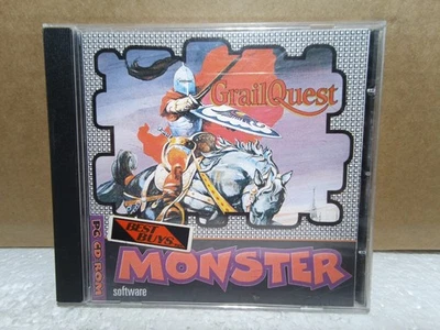 GrailQuest PC CD-ROM 1996 Adventure King Arthur Monster New Old Stock CIB OOP - Image 1 of 4