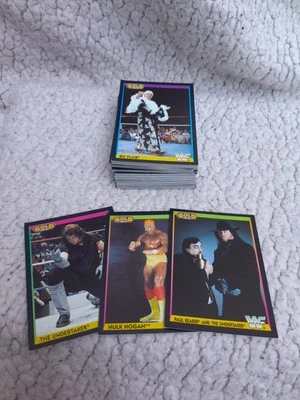 Partial 76/96 Merlin Gold WWF Series 1 Wrestling Trading Cards 1992 - Image 1 of 4
