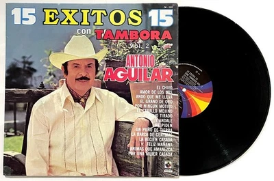 ANTONIO AGUILAR 15 Exitos Con Tambora Vol 2 LP Vinyl 1987 Mexico PUÑO DE TIERRA Foto 1 de 4
