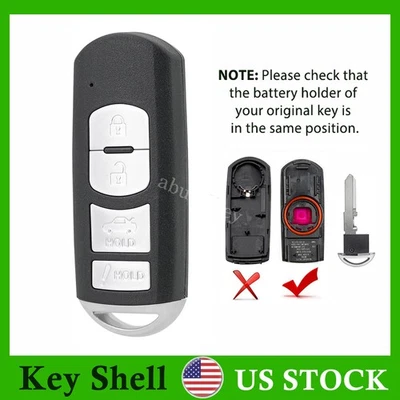 Carcasa de llave de reemplazo remoto 4B para MAZDA 6 MAZDA 3 MX-5 MIATA 2014-2018 Foto 1 de 4