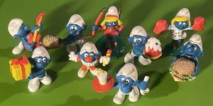 Chef McDonald Promotional Happy Meal Peyo Schlümpfe 9-stelliges Set 1996 Essen - Bild 1 von 17