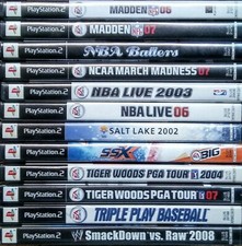 YOU CHOOSE  PLAYSTATION 2 PS2 SPORTS VIDEO GAMES  COMPLETE WITH CASES & MANUALS