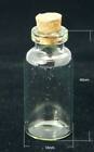 SMALL CORK STOPPER GLASS BOTTLES SPELL JAR CLEAR EMPTY VIALS PAGAN PENDANTS