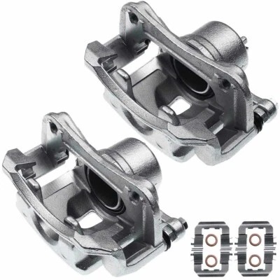 2x Pinzas de freno delanteras con soporte para Hyundai Elantra GT 13-17 Kia Forte 14-18 Foto 1 de 4