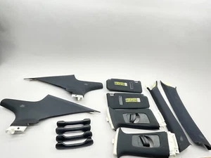 Lexus ISF IS F Interior Pillar Trim Sun Visor Black Set Right + Left OEM - Picture 1 of 14