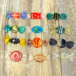 12X Glass Sweets Vintage Wedding Party Candy Christmas Decor Gift Xmas Colorful - Picture 1 of 7