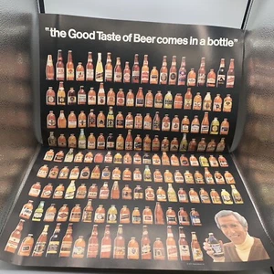 Vintage Bierflasche Werbeplakat besitzt Corning Glas Miller Coors Geneee - Bild 1 von 13