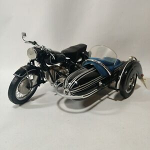 RARE 1/10 Scale 1957 BMW R50 Motorcycle W/Sidecar Black LE  Franklin Mint READ