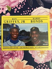 1991 Fleer #710 Ken Griffey Jr / Barry Bonds Second Generation Stars Mariners