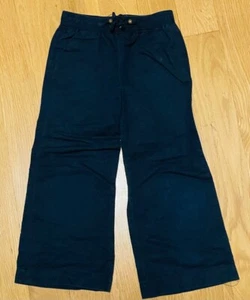 Girls babyGap Linen Pants Navy Sz 5 5T XS EEUC Pockets Gap - Picture 1 of 2