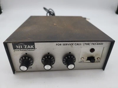 Vintage MUZAK 7 WATT Amplifier UNTESTED. POWERS ON - Image 1 of 4