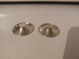 coppia di paracapezzoli in argento - copri capezzolo capezzoli - ragadi al seno - Foto 1 di 6