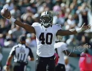 Delvin Breaux authentic signed autographed 8x10 photograph proof COA - Picture 1 of 5