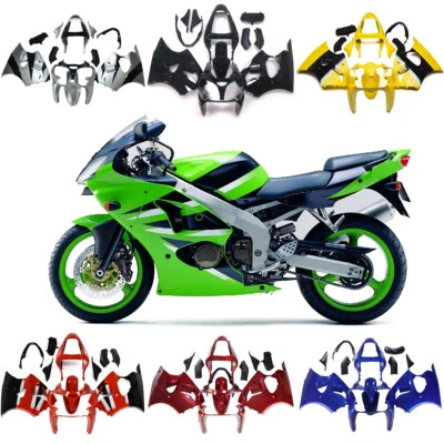 Bodywork Fairing Kit for Kawasaki ZX6R 2000-2002 ZZR600 2005-2008 ABS Fairings Foto 1 de 4