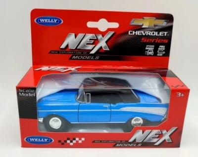 ★ CHEVROLET BEL AIR 1957 "SOFT TOP" - WELLY NEX 1:34/39 ★ - Photo 1/4