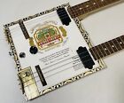 Cigar Box Guitar Double Neck  Electric Hand Made by Ellbogen Guitars  Video Demo